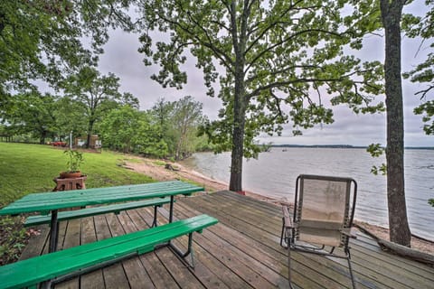 Boat Dock and Fire Pit Sunset Cove Lakefront Gem Apartment in Lake O The Cherokees