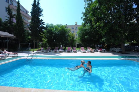 People, Swimming pool, group of guests