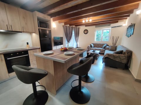 Kitchen or kitchenette, Living room, Lounge or bar, Dining area, kitchen