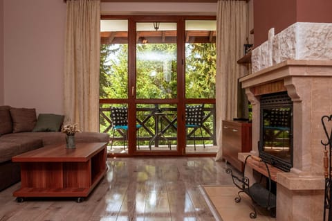 Living room, Seating area, Garden view