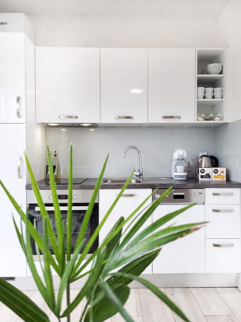 Coffee/tea facilities, Kitchen or kitchenette, dishwasher, pet friendly, stove