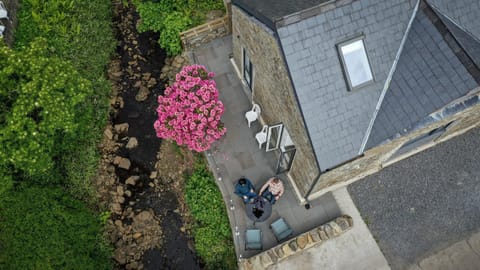 Patio, Bird's eye view, Balcony/Terrace, Garden view, River view