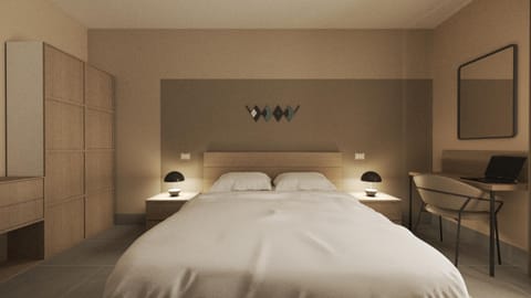 Bed, Photo of the whole room, Bedroom, hair dresser