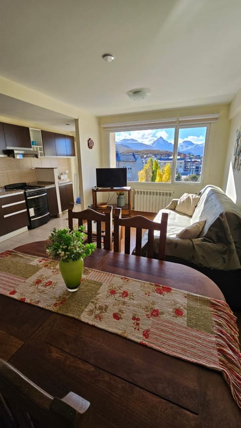 Natural landscape, Living room, Dining area