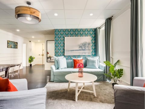 Property building, Living room, Dining area