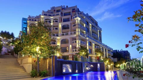 Property building, Day, Night, Pool view, Swimming pool