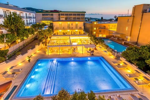 Property building, Night, Pool view