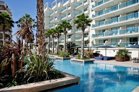 Property building, Pool view, Swimming pool