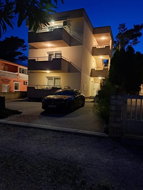 Property building, Night, Parking