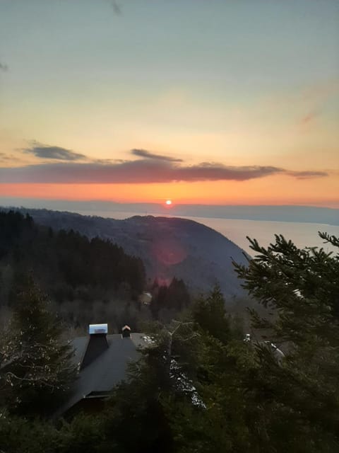 Lake view, Mountain view, Sunset