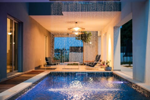 Evening entertainment, Pool view, Swimming pool, Swimming pool, Sunset, sunbed