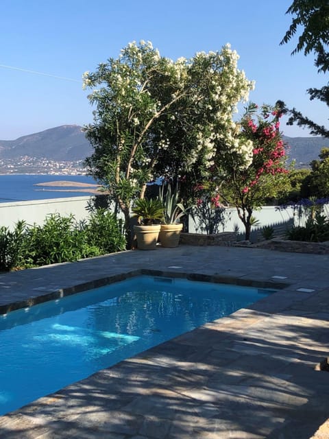 Shower, Seating area, Garden view, Sea view, Swimming pool
