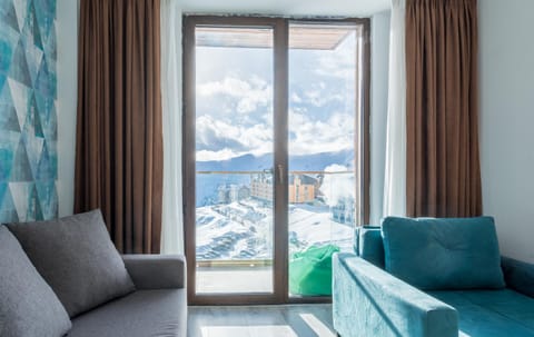 Natural landscape, Living room, Seating area, Mountain view