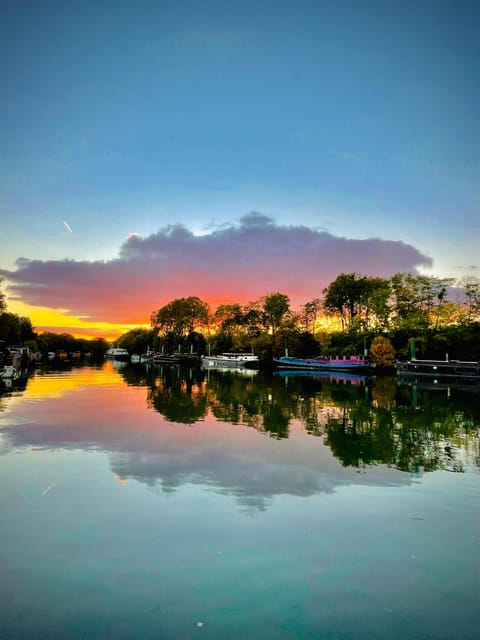 Natural landscape, River view, Sunset