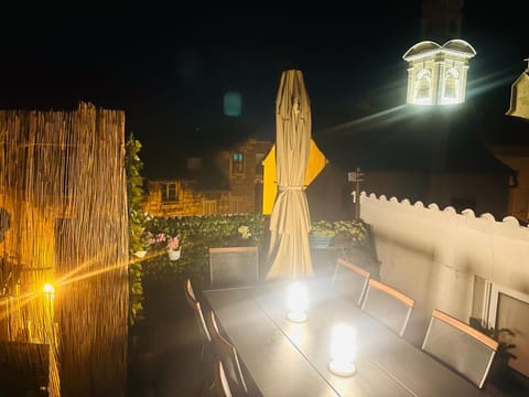 Night, Balcony/Terrace, Seating area