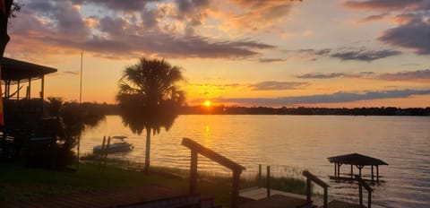Natural landscape, View (from property/room), Lake view, Sunset