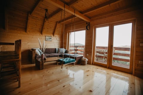 Living room, Seating area, Lake view