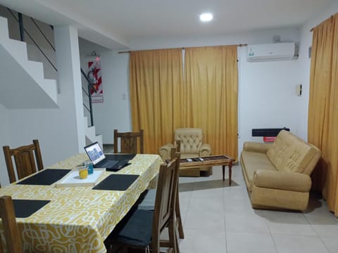 Living room, Seating area, Dining area, air conditioner