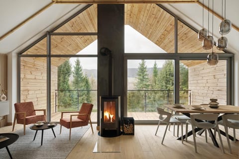 Living room, fireplace