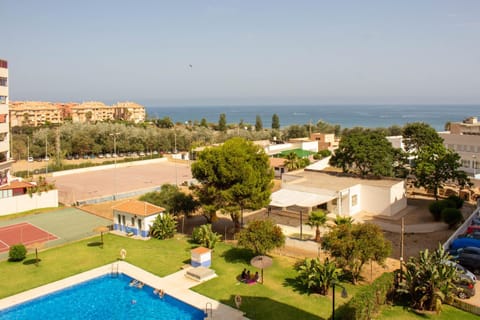 Property building, Natural landscape, Pool view, Sea view, Swimming pool