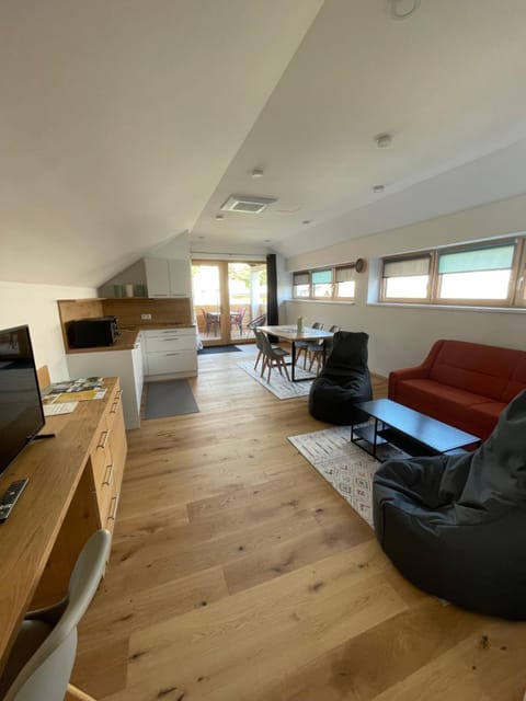 Kitchen or kitchenette, Living room, Dining area