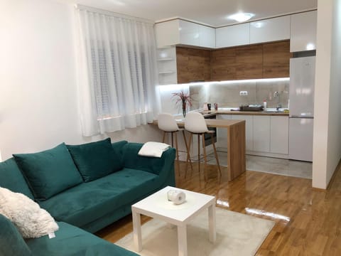 Kitchen or kitchenette, Living room, Dining area