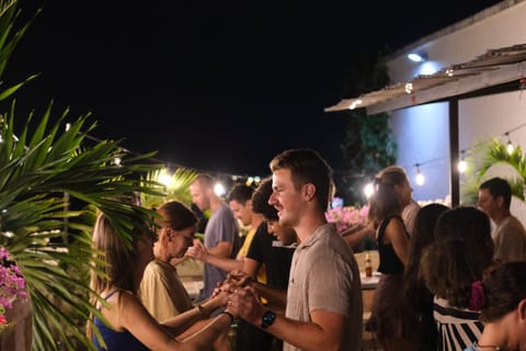 Night, People, Balcony/Terrace, Entertainment, group of guests
