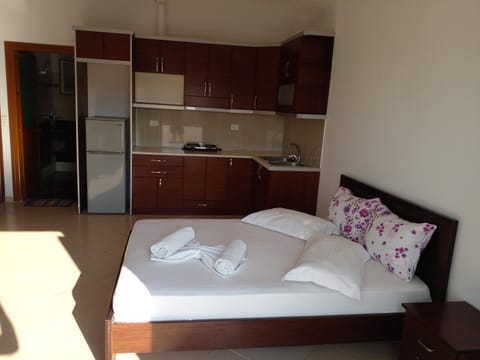 Living room, Communal kitchen