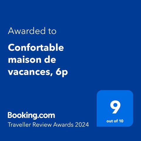 Confortable maison de vacances 3 étoiles, 6p House in Arradon