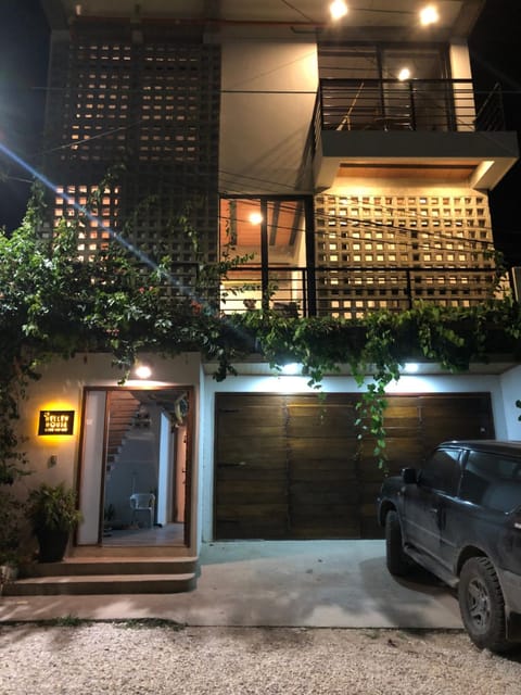 Property building, Night, Parking