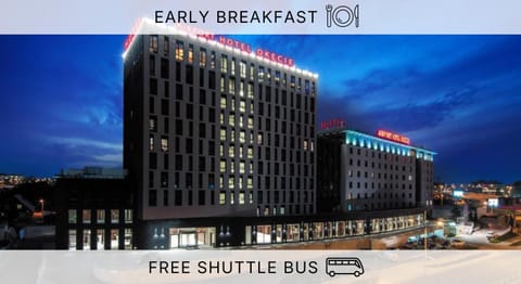 Property building, Restaurant/places to eat, Restaurant/places to eat, Facade/entrance, Off site, Property logo or sign, Logo/Certificate/Sign, Text overlay, Text overlay, City view, Street view, Breakfast, Location, Certificate/Award, Parking, shuttle