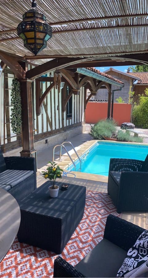 Patio, Pool view