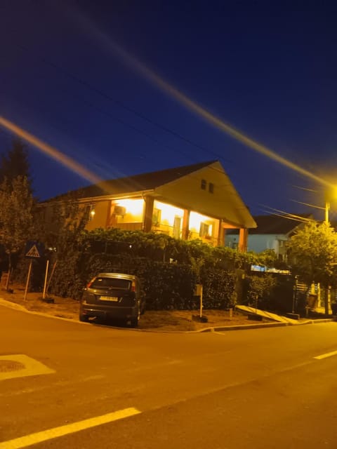 Property building, Night, Parking