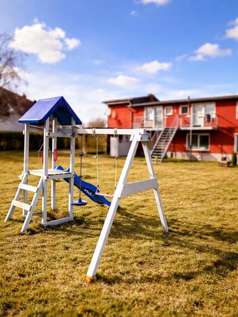 Children play ground, Garden, Seating area, Family, Parking, internet