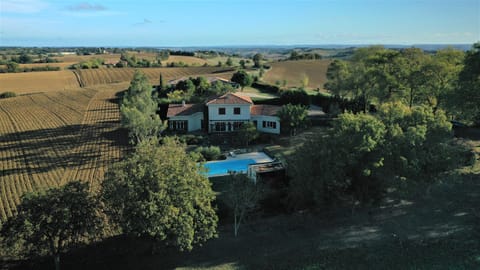 Property building, Spring, Natural landscape, Bird's eye view, Garden, Pool view, Swimming pool