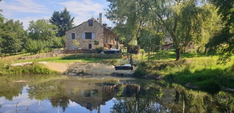 Property building, Natural landscape, Lake view