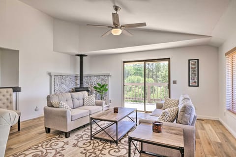 Balcony and Scenic View Sonora Hideaway! House in Calaveras County