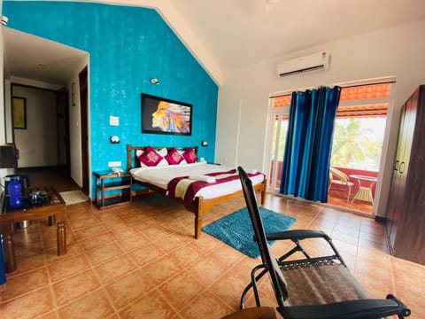 Photo of the whole room, Bedroom, air conditioner
