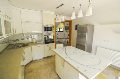 Kitchen or kitchenette, dishwasher, minibar, stove