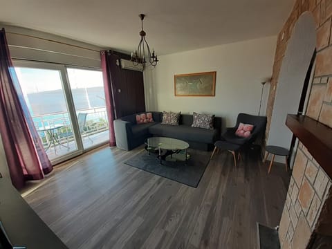 Living room, Seating area, Sea view