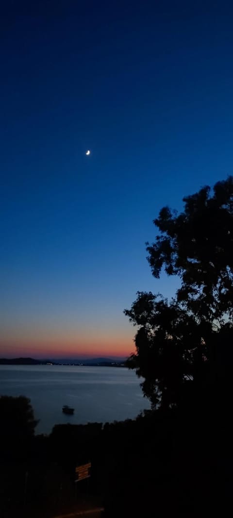 Night, Natural landscape, Sea view
