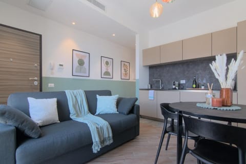 Living room, kitchen