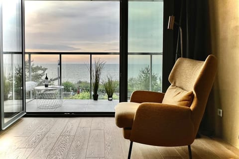 Natural landscape, Living room, Seating area, Sea view