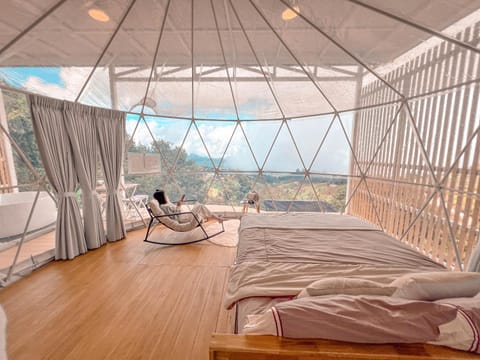 Patio, Bed, Day, Natural landscape, View (from property/room), Balcony/Terrace, Living room, Photo of the whole room, Seating area, Bedroom