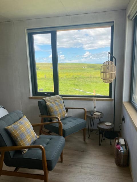 Unique luxurious cabin on sea view working croft Cabin in Scotland