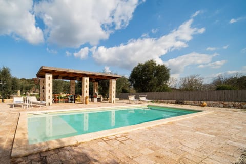 Patio, Day, Natural landscape, Pool view, Swimming pool, sunbed