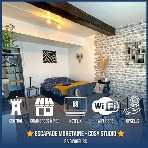 Cosy Studio - Cœur de Moret - Bord du Loing à pied Apartment in Île-de-France