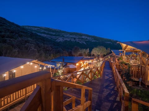 Night, Natural landscape, Mountain view