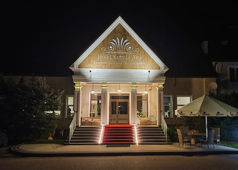 Property building, Facade/entrance, Night, View (from property/room), Other, Other, Seating area