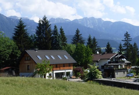Property building, Spring, Day, Natural landscape, Mountain view